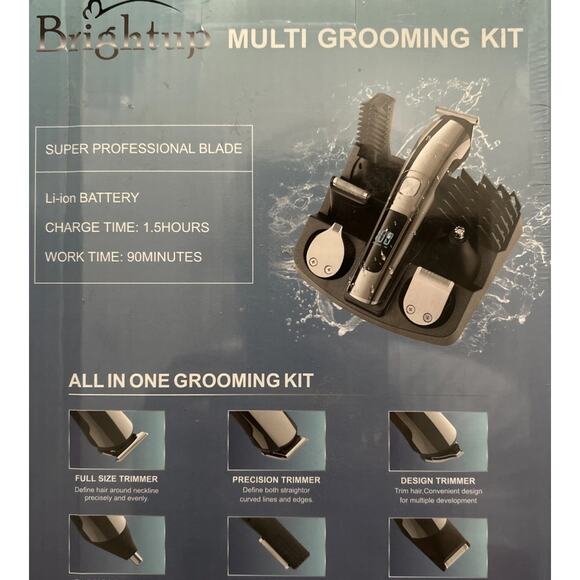 🔥Brightup 16 in 1 Rechargeable Hair Clippers Bread Trimmer Grooming Kit NWT🔥 - Picture 2 of 2